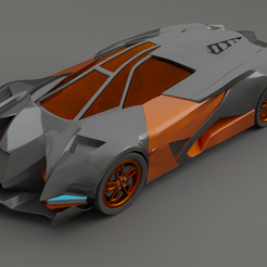 egoista.png Fichier STL Lamborghini Egoista・Modèle pour impression 3D à télécharger
