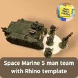 Space-Marine-5-man-team-with-Rhino-template.jpg Space marine 5 man template with Rhino