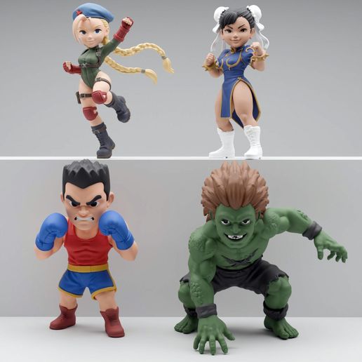 Chibi Martial Arts Fighters Collection Vol. 4 - 3D Printing STL / 3MF
