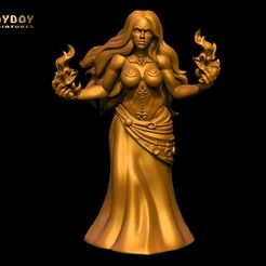 Ececia-Fire-toydoy.jpg STL file Ececia Fire-Fantasy women vol 2・3D print design to download