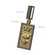 Diamond-crown-Cute-bear-memory-Iced-bail-Diamond-pendant-00.jpg Crown Diamond pendentif ours mignon avec boule glacée Modèle d'impression 3D