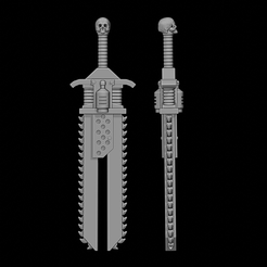 DECIMATOR-GREATSWORD.png STL file DECIMATOR CHAINSWORD・3D printable model to download