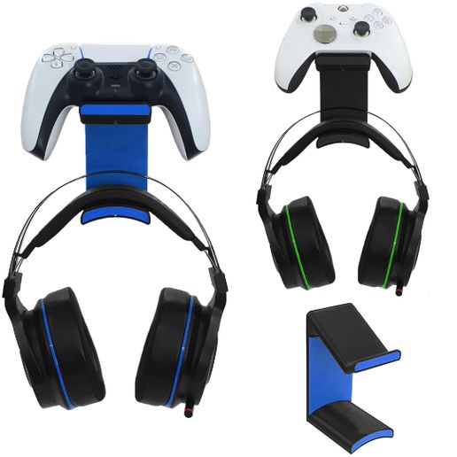 Headphone Stand for PS5, Xbox and PC - 3D model önizlemesi