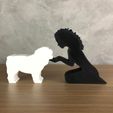 WhatsApp-Image-2023-01-26-at-16.16.55.jpeg Girl and her Bulldog(wavy hair) for 3D printer or laser cut