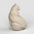 sittingcat.505.jpg 3Dmodel STL Statuette Sitting Cat