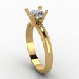 cushion-cut-render.jpg Cushion cut diamond solitaire engagement ring stl