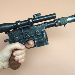 Blaster05.JPG Бесплатный 3D файл DL-44 / Хан соло / Версия "Новой надежды" / Полный бластер・Дизайн 3D-принтера для скачивания