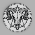 tinker.png Pentagram Skull Horns Satanic Symbol Satanic Symbol Picture Wall