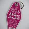 FP_Collage_CustomKeyChain.jpg The Rolling She Shed Keychain