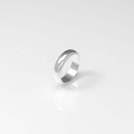 x25 half rim ring 5.0mm - half rim ring semi circle 3D model