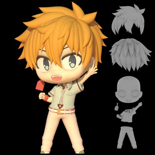 Kou (Toilet-bound Hanako-kun) Chibi Figure