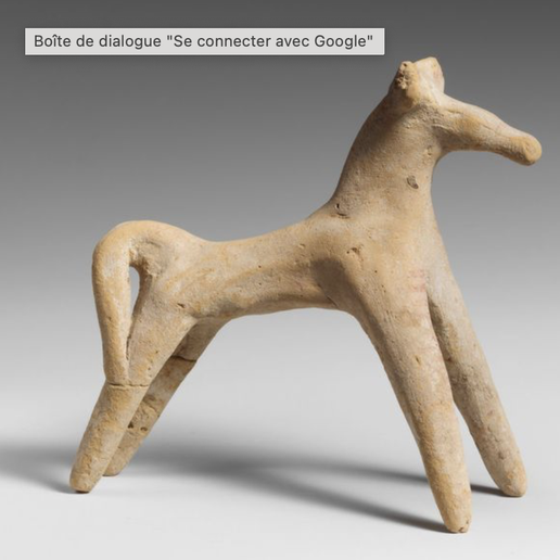 Jouets des enfants romains  cheval 3D model