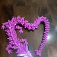 Kristalldrache, bewegliches Flexi-Wackeltier, Druck an Ort und Stelle, Fantasy