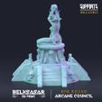 NUPPORTS INCLUDED BELKSASAR JUNE RELEASE €— 3DPRINT —> ARCANE COUNCIL Wizard Darya Choosen of Veil Nude and Normal