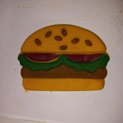 20230301_154447.jpg Free STL file Build a Burger cookie and fondant or playdough Cutter・3D print model to download