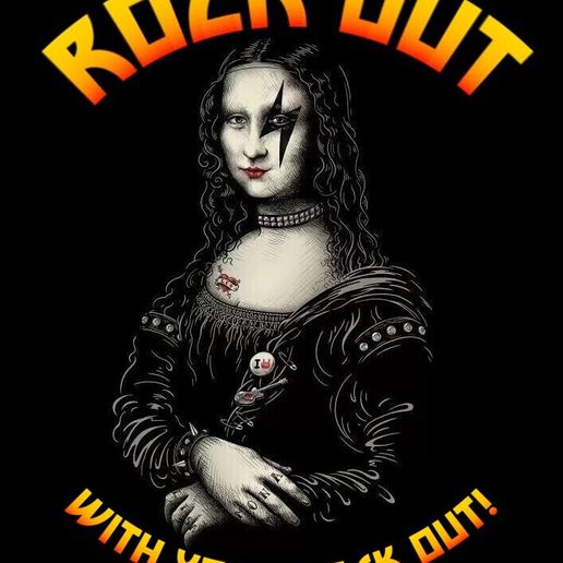 Mona rock out 3D model