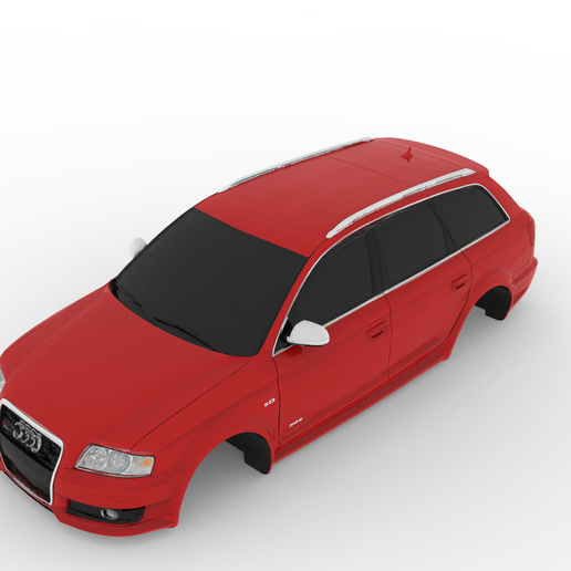 2007 Audi RS6 C6 – Detailed 3D Car Body Model