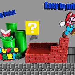 videogame-copia.jpg Fichier 3D Porte-stylo Super Mario organiseur de bureau avec port SD/micro SD・Objet pour impression 3D à télécharger