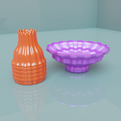 pots.png Download OBJ file 🎉2 pot 🍲🍲🍯🎉 • 3D print model, meharban