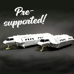 VTr_landed_00.png file Visitor's Transports・Template to download and 3D print, the3dmodelmaker