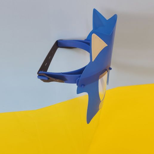 COVID MASK FUN KIDS SONIC - 3D model önizlemesi