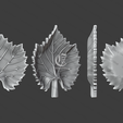 2.png Vine Leaf Shaped Tray - 3D STL Model designed for Aspire Vcarve Carveco Artcam