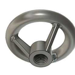 Sans-titre-1.jpg Free STL file Handwheel type nut・3D printing idea to download