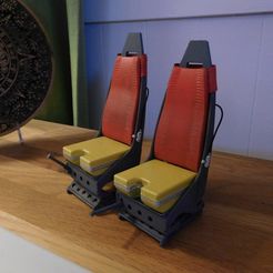 DSCN0823.JPG Archivo STL Scale helicopter seats. Westland Lynx 1:8 seats.・Diseño de impresión en 3D para descargar