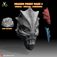 5.png Skyrim Dragon Priest Mask Collection - Epic Replicas for FDM Printing