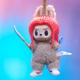 DSCF0275.jpg Labubu Accessories Toys - Mira Set Cosplay (Hair - Weapon - lightstick) KPop Demon Hunters