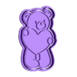 Oso v4 cortante.stl Cute Bear cookie cutter