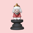 Dog-Chess-Queen1.png Dog Chess Piece - Queen