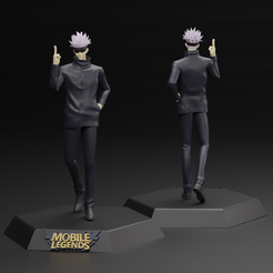 3.png STL file Satoru Gojo 3D STL Mobile Legends・3D printable model to download