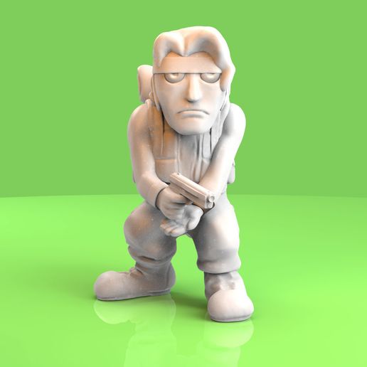 Marco Rossi - Metal Slug 3D print model 3D model