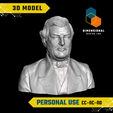 Millard-Fillmore-Personal.png 3D Model of Millard Fillmore - High-Quality STL File for 3D Printing (PERSONAL USE)