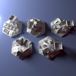 Pic1.png Скачать файл Custom city tile set for Terraforming Mars - Cities 6-10 • Модель с возможностью 3D-печати, Rayjunx