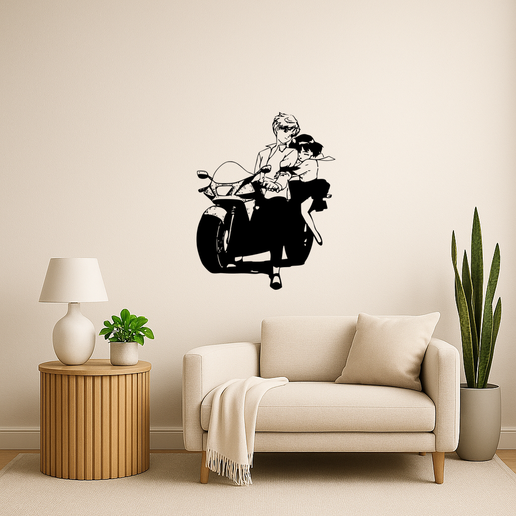 Sailor Moon - Haruka Tenou Riding A Motorcycle