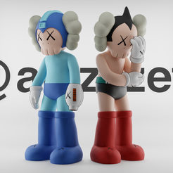 00000.png Archivo STL Kaws Astroboy x Megaman・Modelo para descargar y imprimir en 3D