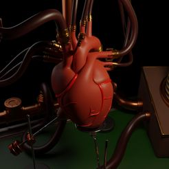 ScreenShot007.jpg Free STL file Steam Punk Heart・3D printing template to download