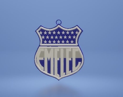 Emelec logo for keychain - 3D model önizlemesi