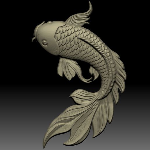 STL file Fish Relief 3D print model 🐠 ・Template to download and 3D ...