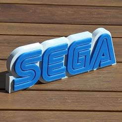 1.jpg Fichier STL LOGO SEGA (IMPRESSION FACILE)・Modèle à imprimer en 3D à télécharger