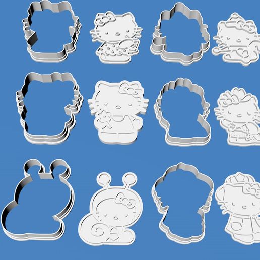 grfgj.jpg 20 biscuits à l'emporte-pièce hello kitty
