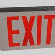 7.jpg Exit Sign 3D Model