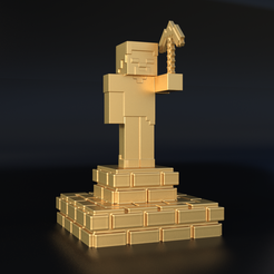 1.png Minecraft Steve Trophy
