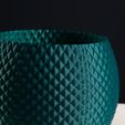 round_textured_diamond_sphere_plant_pot_by_slimprint.jpg Diamond Sphere Plant Pot, (Vase Mode)