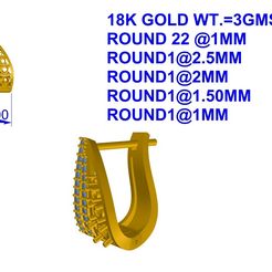 FILE-NO.-1-IMAGE.jpg Free STL file New Design Earing・3D print design to download
