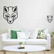 display8.png Cool Fox Face - Wall Art Decor