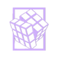 Cuerpo1.stl Minimalist Geometric Rubik's Cube Picture