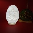 IMG_20231226_180730233.jpg Dallas Cowboys FOOTBALL EASTER EGG FILLABLE AND OR TEALIGHT